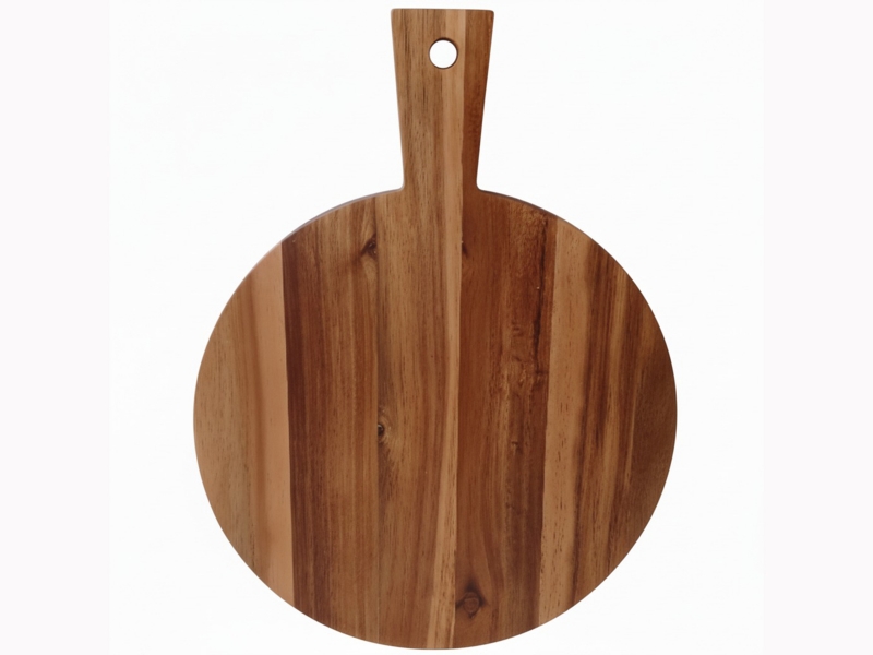 Premium Acacia Wood Round Charcuterie Board - Wholesale Serving Platter